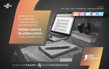 No bloco à esquerda, em tons de laranja e dourado, lê-se: 
